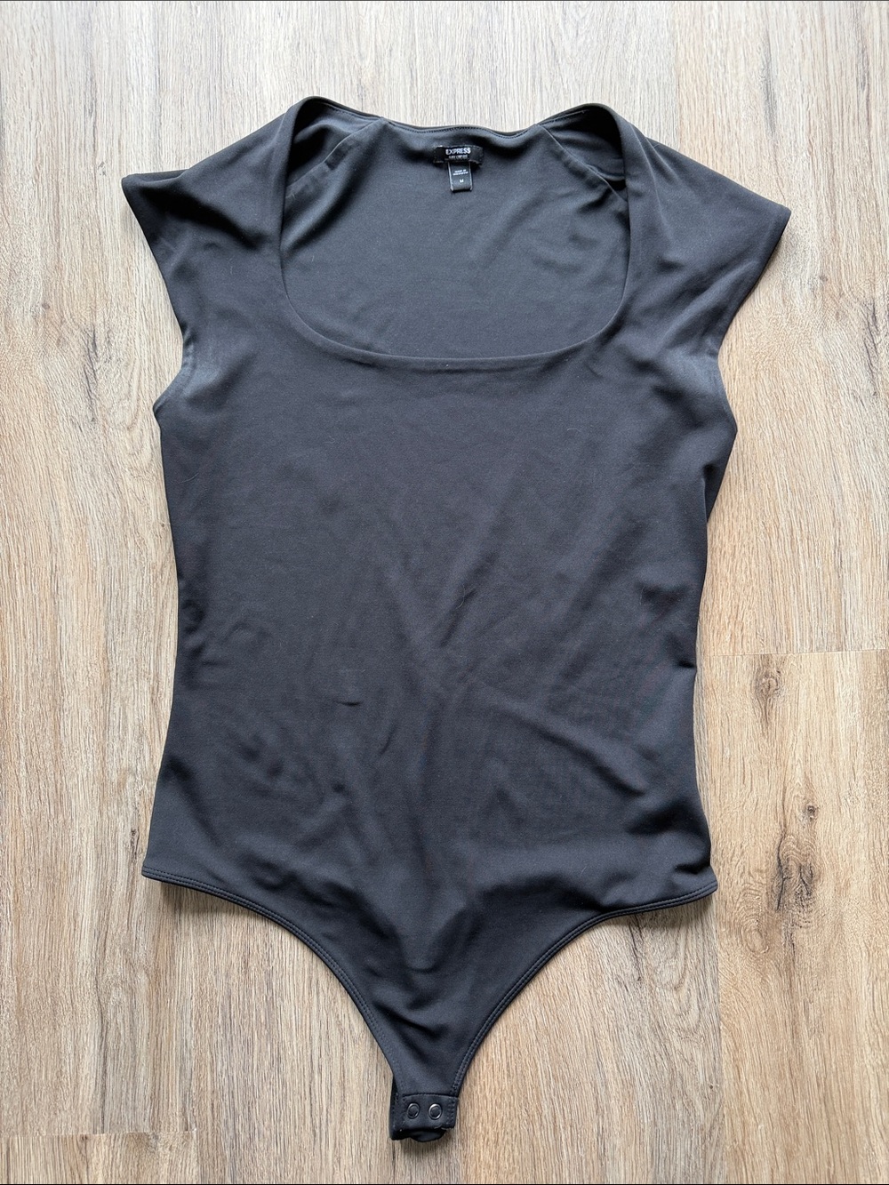 Express Black Scoop Neck Bodysuit